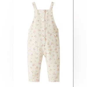 Zara floral overalls